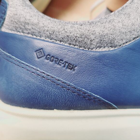 Ecco Biom Gore Tex Blue Leather Lace Up Golf Shoes Women's Size 9 Extra Width - Picture 11 of 15